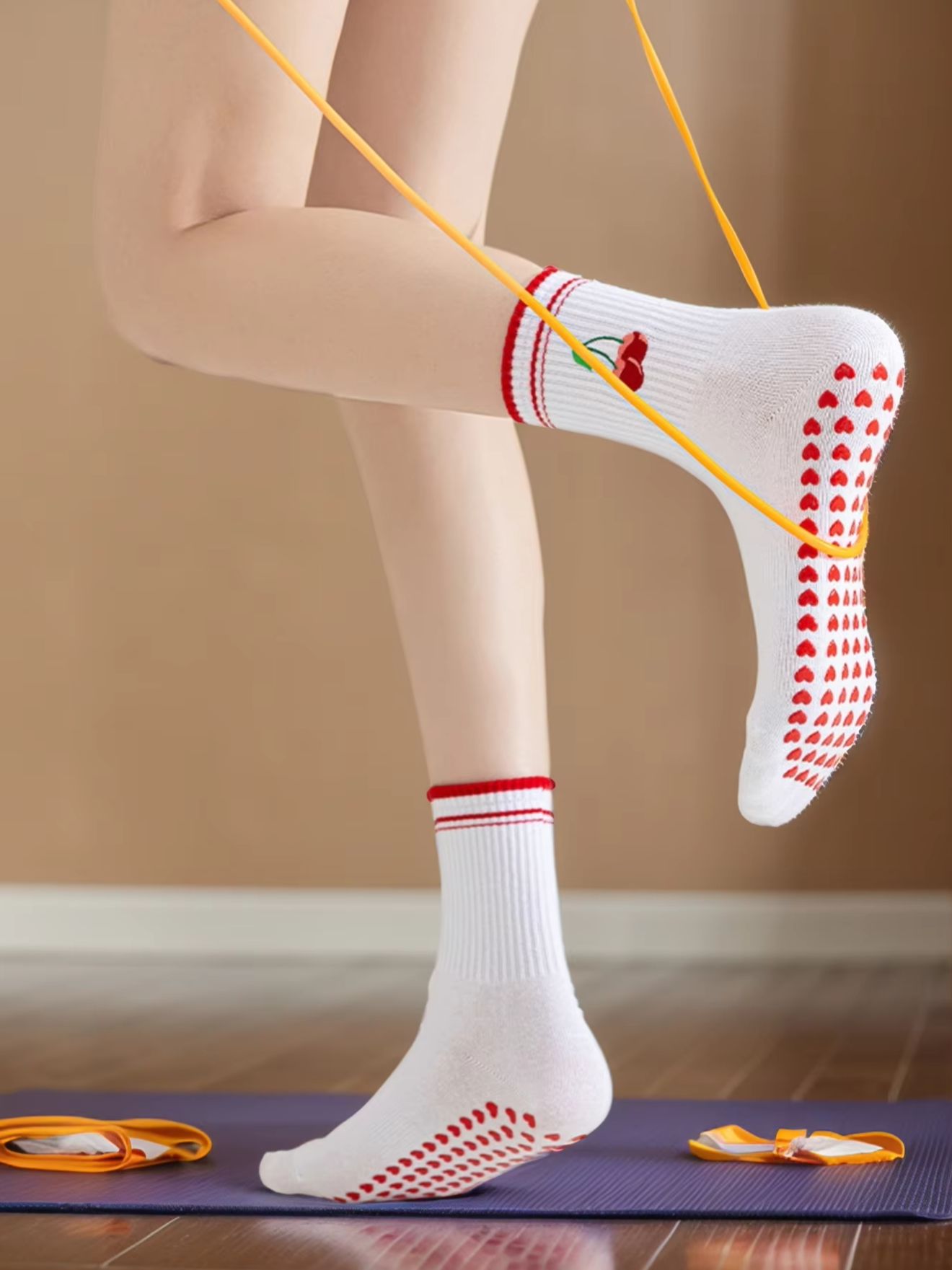 Pilates & Yoga Vida - 1 Par de Calcetines Profesionales de